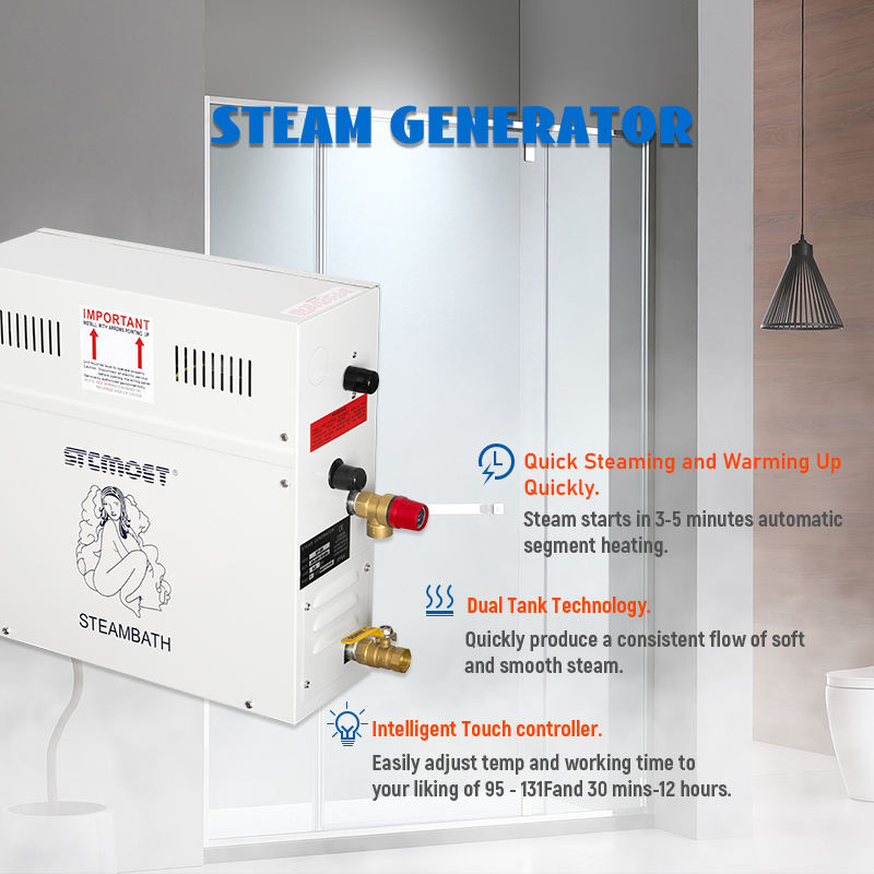 Парогенератор электрический STCMOET 6 кВт с панелью управления