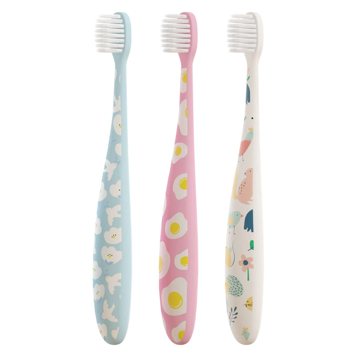 Customized Handle Pattern OEM Handle Pattern Design Slender Soft Bristles Kid Child Children Plastic Toothbrush
