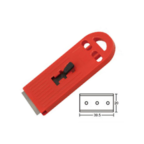 45*100mm Hautine Plastic Cleaning Scraper Razor Scraper with 40X19mm Metal Blades