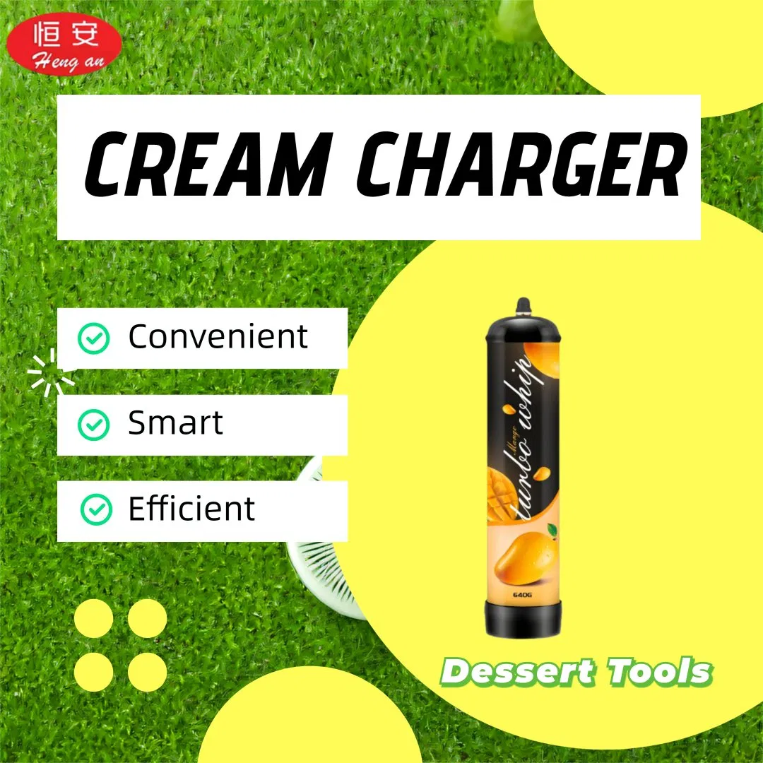 Hengan Gas Nitro 640g Whip 99.9% Purity Nitrous Oxide Original Flavor Supply Customized Package Whipped Cream Chargers N2o Lauging Gas Nitrous Cream Charger