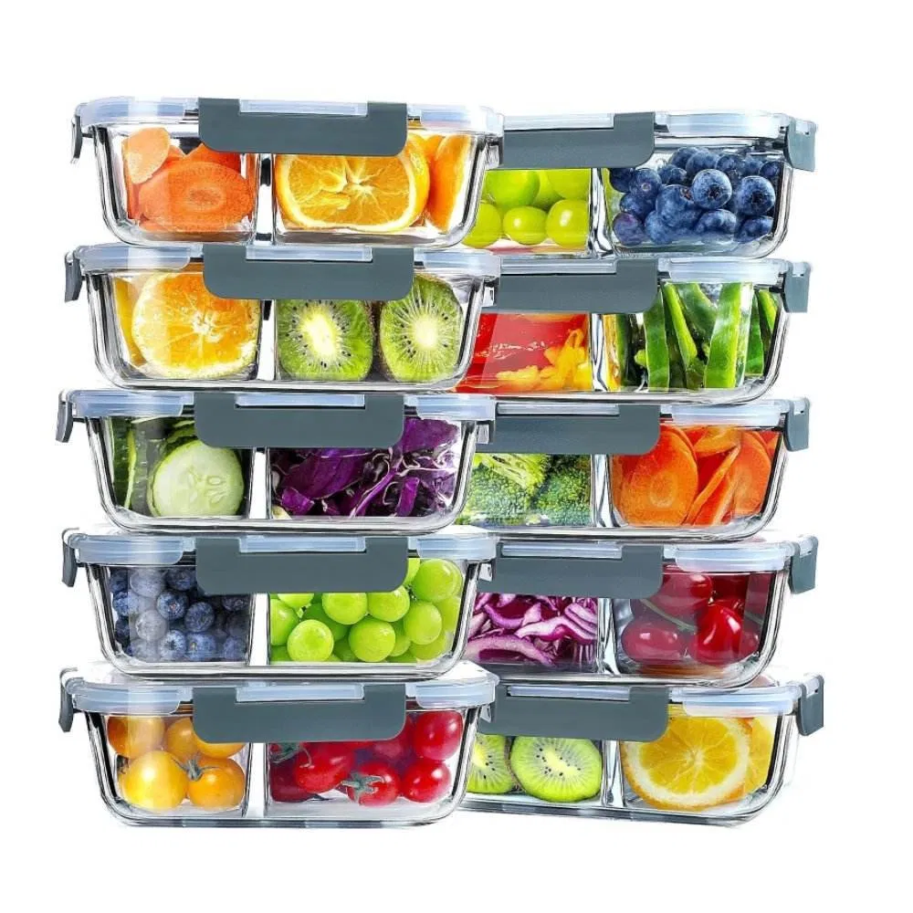 New Rectangular Clear Food Storage Container Airtight Food Container Microwave Bowl Food Storage Container