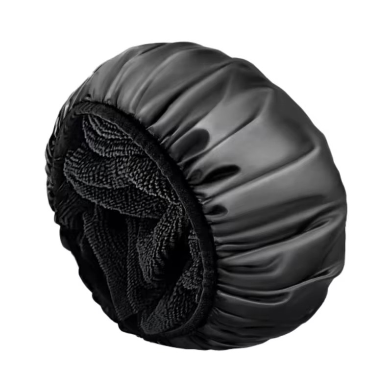 Promotional Great Quality Waterproof Triple Layer Reusable Shower Caps