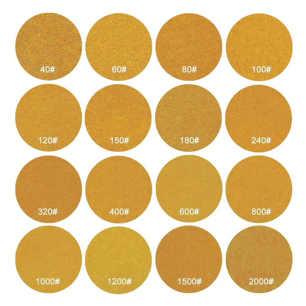 Шлифовальные диски TEKWAY 150 мм, желтые, алюминиевый оксид