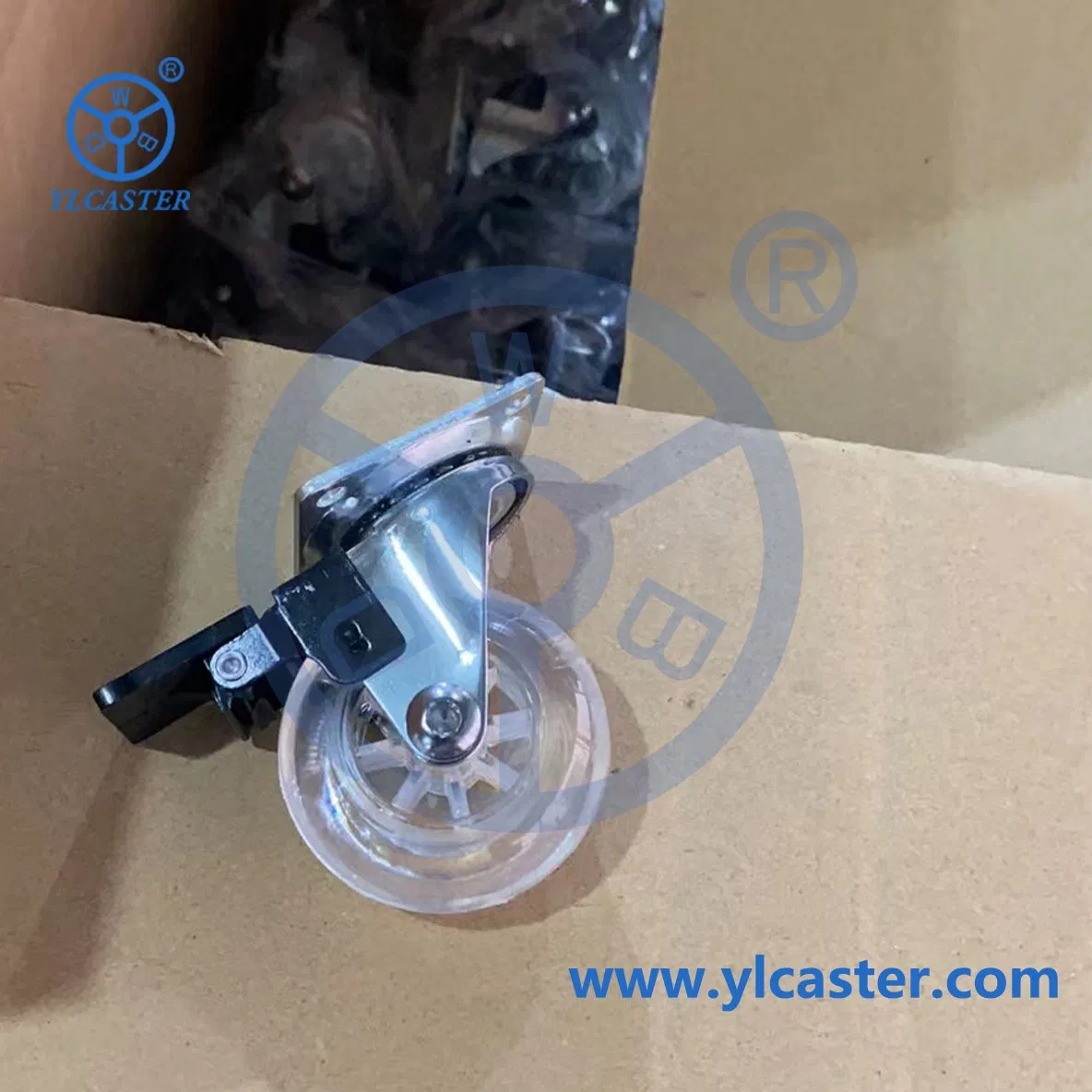 Wbd Factory Direct Transparent Caster Wheels Clear Polyurethane Wheels Ruedas Giratorias