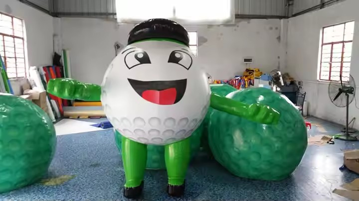 Boyi Custom Moving Advertising Inflatable Mascot Golf Suit Costume