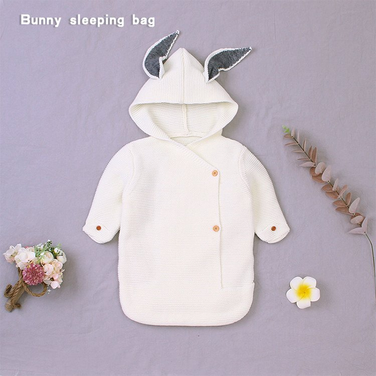Baby Girls Boys Stroller Wrap Nap Blankets, Soft Thick Fleece Knit Sleeping Bag