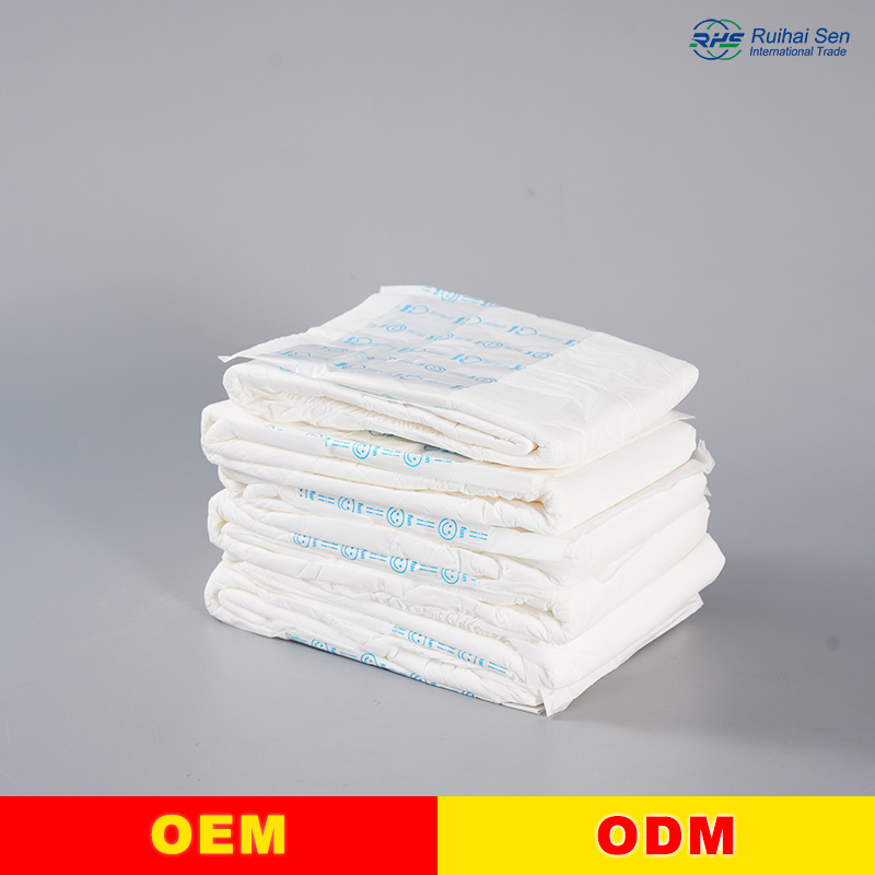 Superior Quality Disposable Elderly Incontinence Breathable High Absorption Printed Biodegradable Adult Diaper