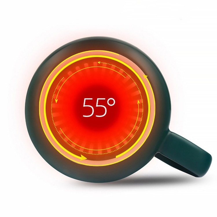 Керамическая кружка с подогревом и подарочным набором