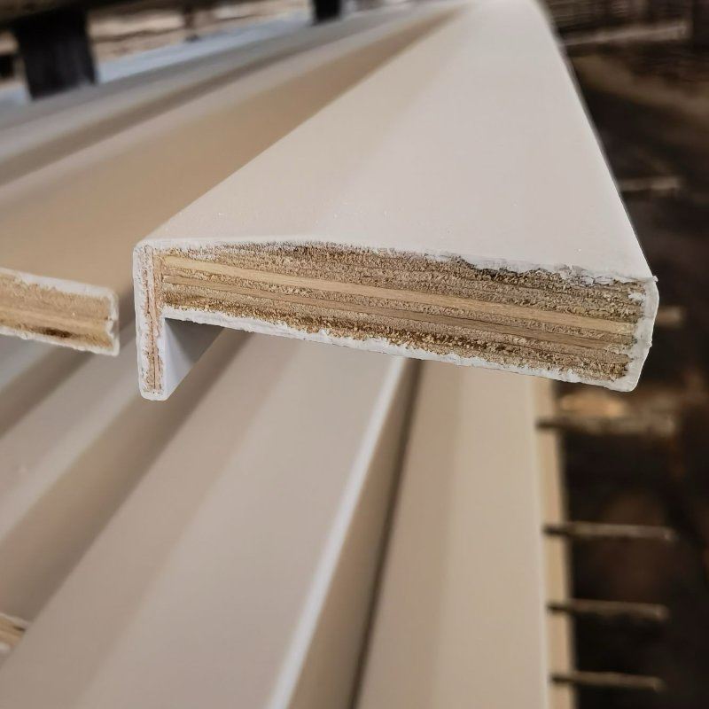 Interior Home Modern Baseboard Wood Decorative Construction Carved White Primed Moldings