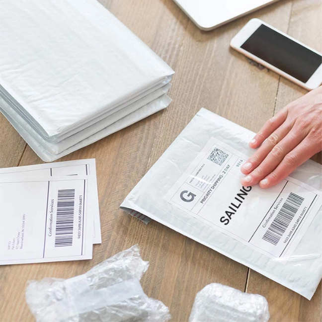 Large Roll Thermal Paper Raw Material Logistics Transportation Label Express Blank Printing Self-Adhesive Label Sticker