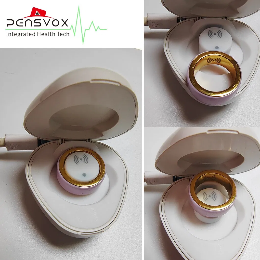 Stainless Steel Jewellery Health Detection Heart Rate Blood Oxygen Smart Ring with Wearable, Earrings, Necklace, Bracelet, Ring for Smartphone