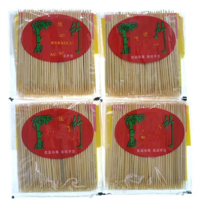 Natural Bamboo and Wood Degradable Toothpicks Directly Produced by Food Grade Factory