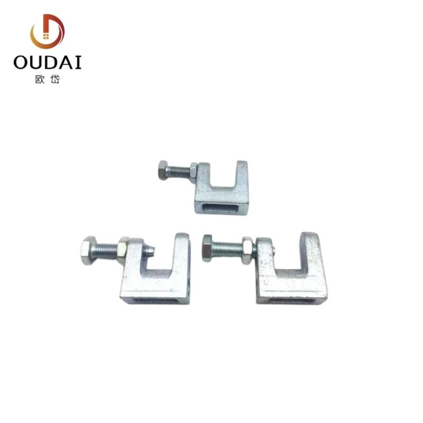 Oudai OEM Building Construction Seismic Bracing Steel Pole Top Beam Fixing Clamp