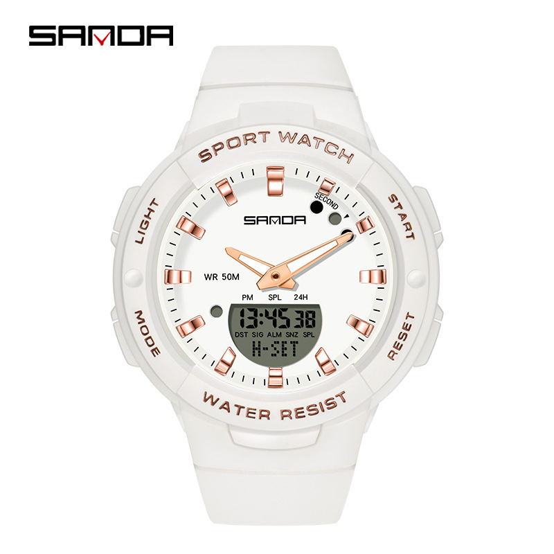 Sanda Multi-Color Wristwatch Fashion Outdoor Casual Unisex Middle School Student Watch