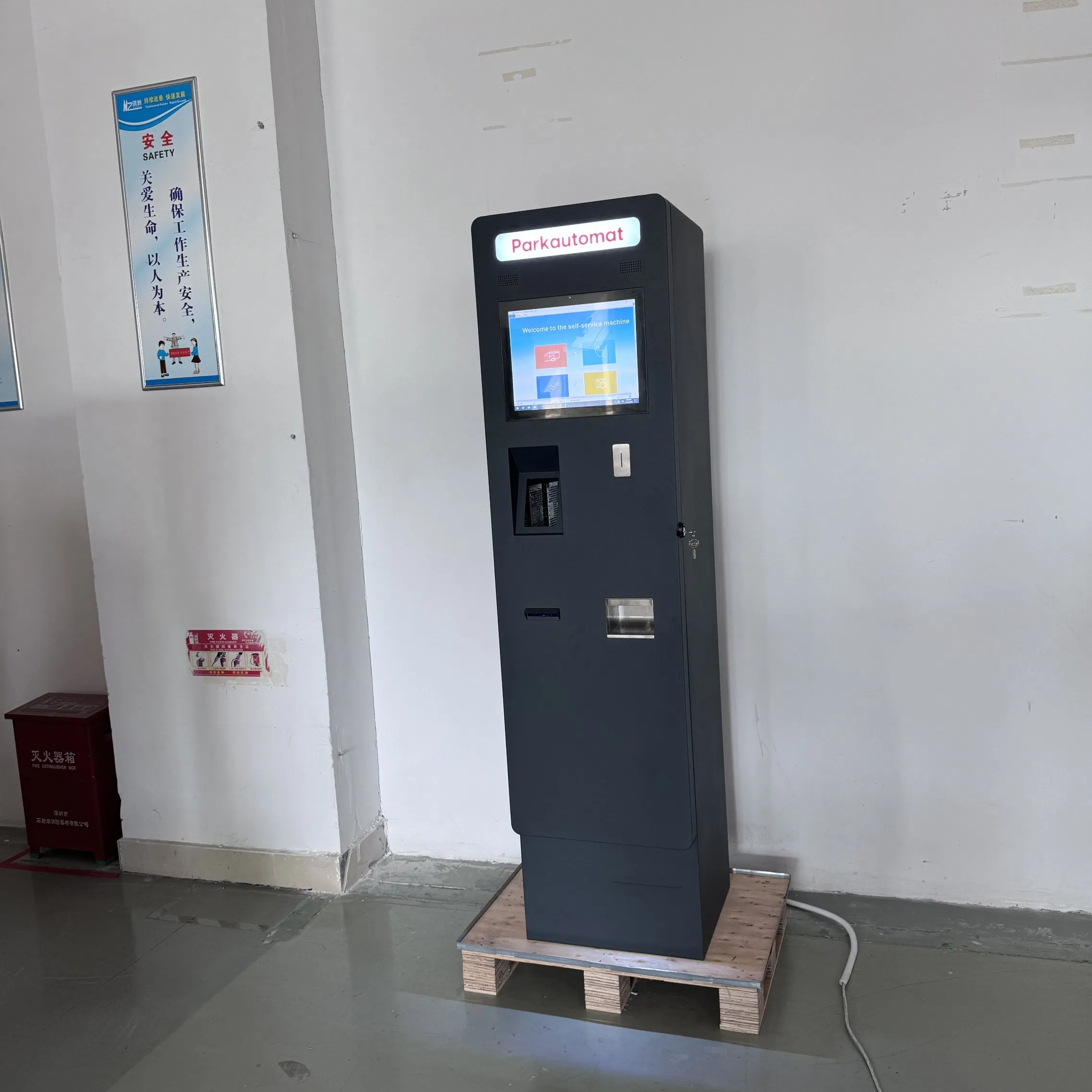 Custom Self-Service Parking Payment Kiosk with POS Printer Floor-Standing Hotel Capacitive Touch Screen and Sdk Functions