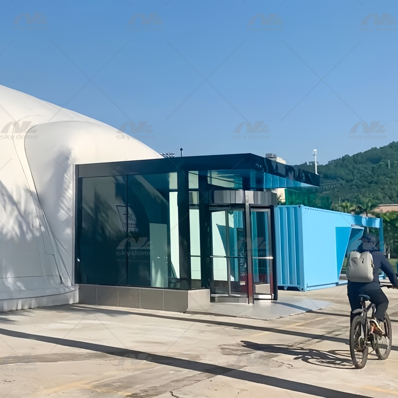 Clime-Controlled Multi-Sport Air Dome for Ice Skating & Hockey