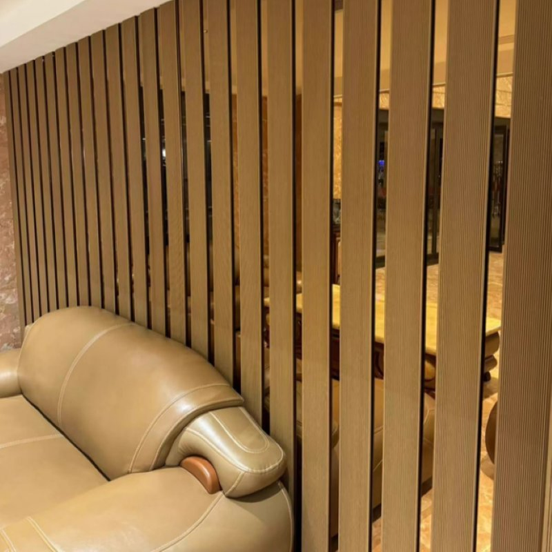 Surface WPC Cladding Board 218mm Panel Width 20.4mm Thickness Standard Plane Design