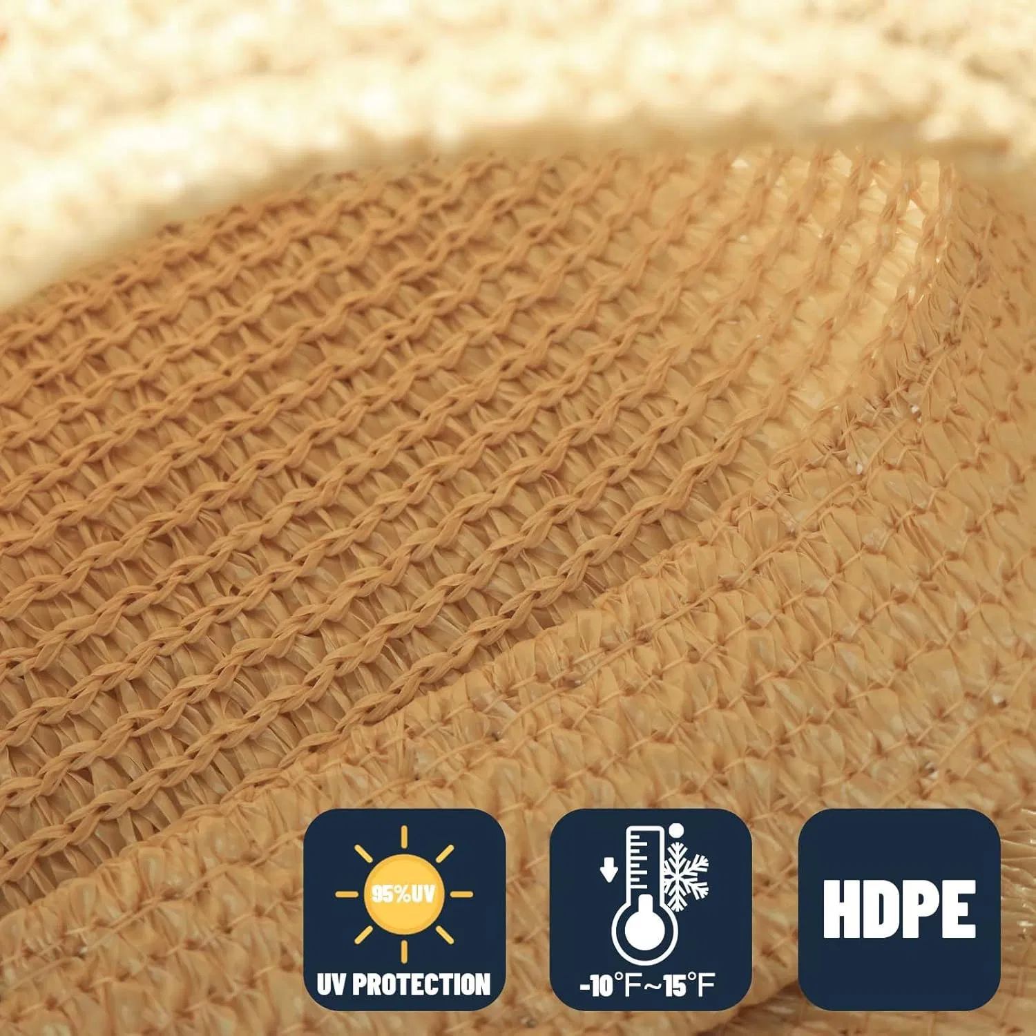 Heavy Duty Square Patio Sun Shade Canopy