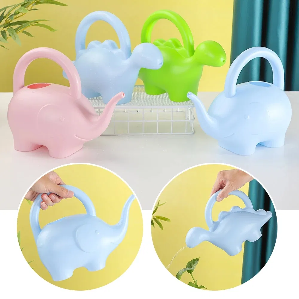 Garden Water Can Plastic Gardening Tool Cute Elephant Dinosaur Shape Lawn Watering Pot for Home Plant Flower Bonsai Irrigation