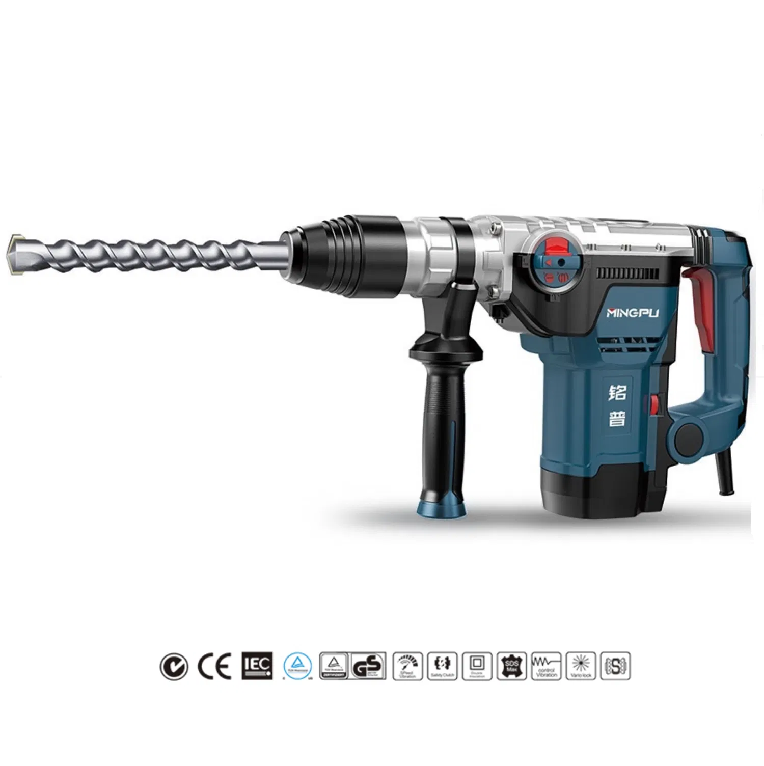 1200W Electric Hammer Drill 40mm, Rotary Hammer Heavy Duty