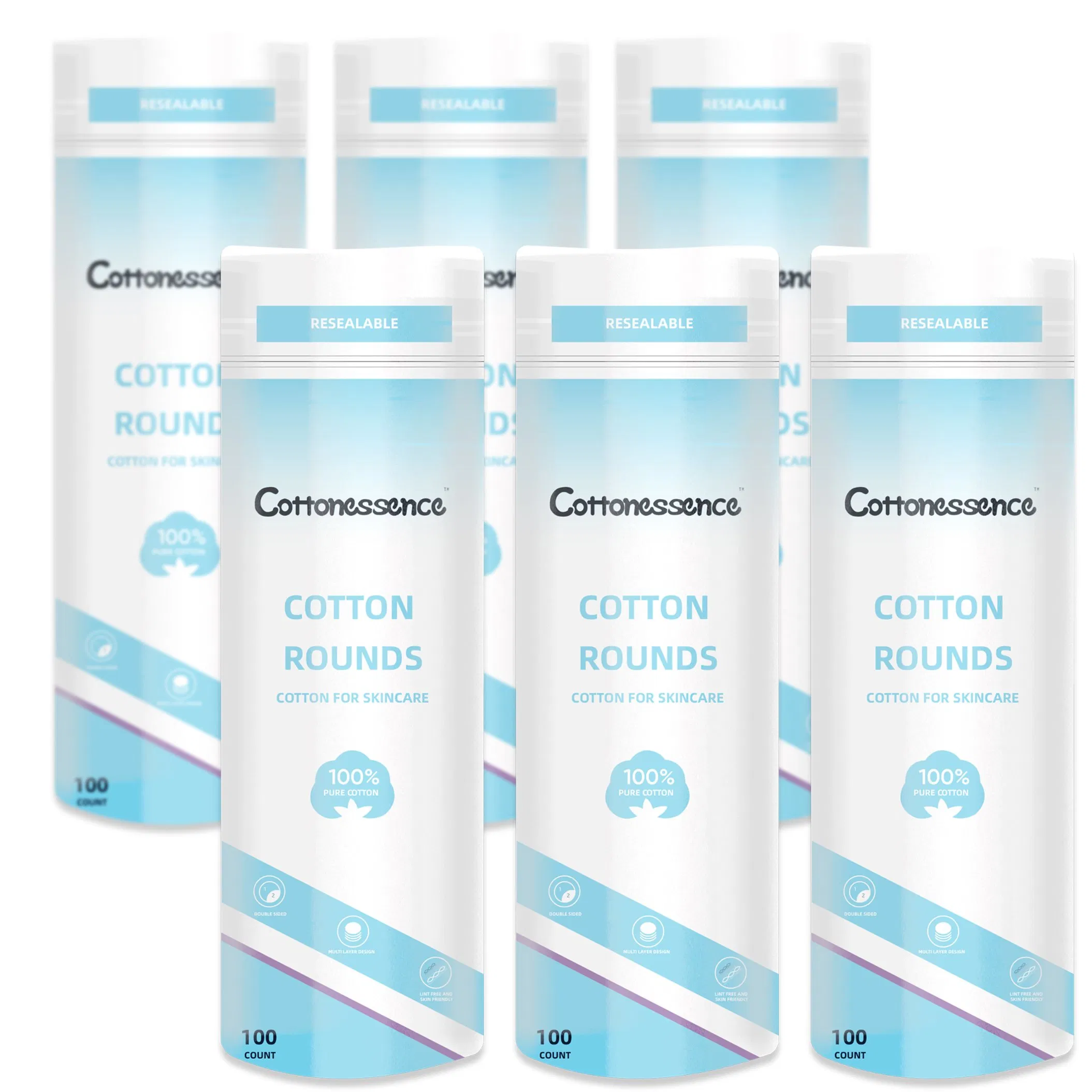 Cotton Rounds Makeup Remover Pads - Lint Free