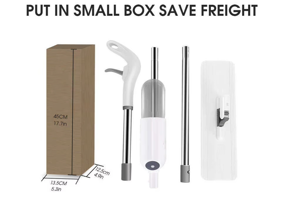 Wholesale Microfiber Sturdy Spray Flat Refillable Bottle Wet Dry Floor Mop Stainless Steel Handle with 360 Degree Swivel Head