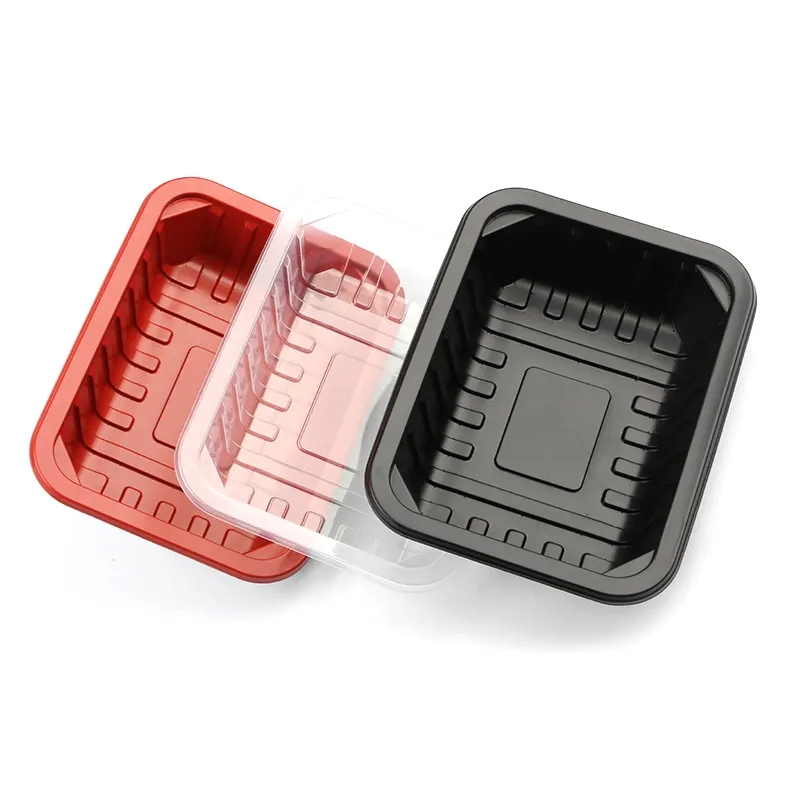 New Arrival Disposable PP Chicken Takeaway Packaging Box Sealed Plastic Tray for Chicken Container Packaging