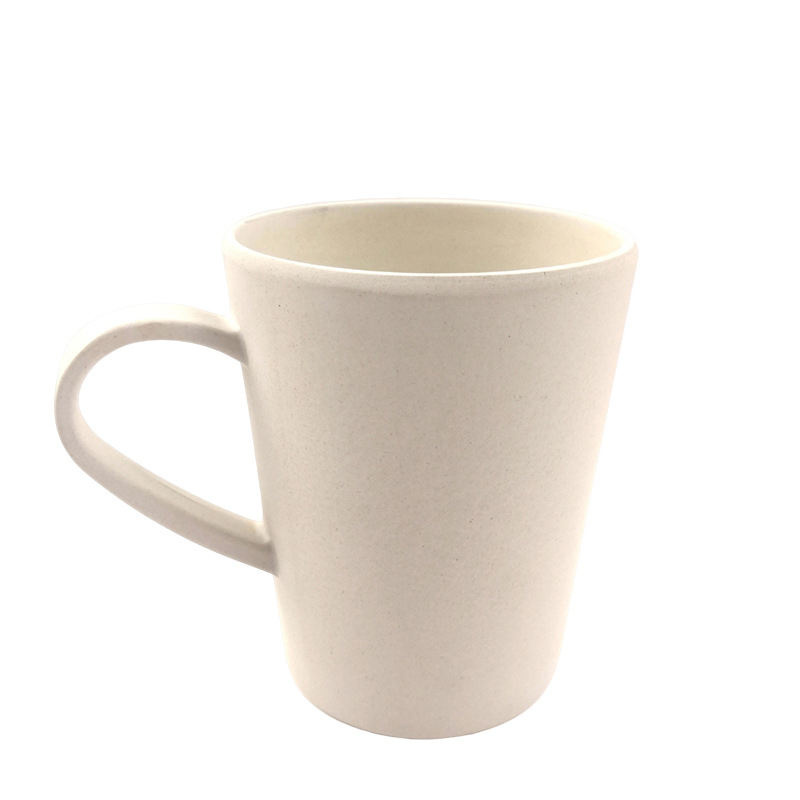 Biodegradable Bamboo Fiber Handle Cup Processing Custom Creative Milk Cup Thick Office Creative Gift Cups