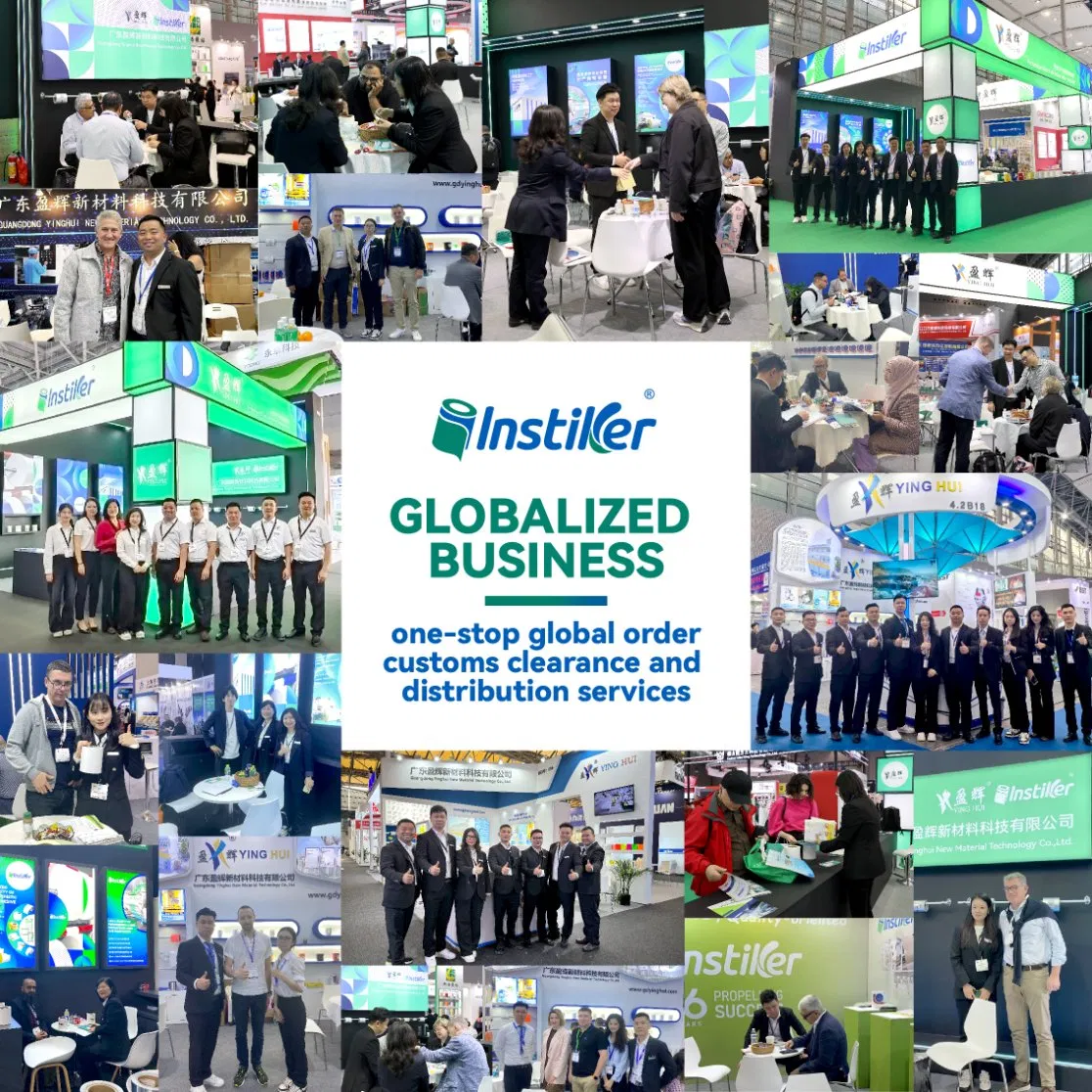 Excellent Quality Glossy White PE Film Self Adhesive Sticker Labels Roll Material