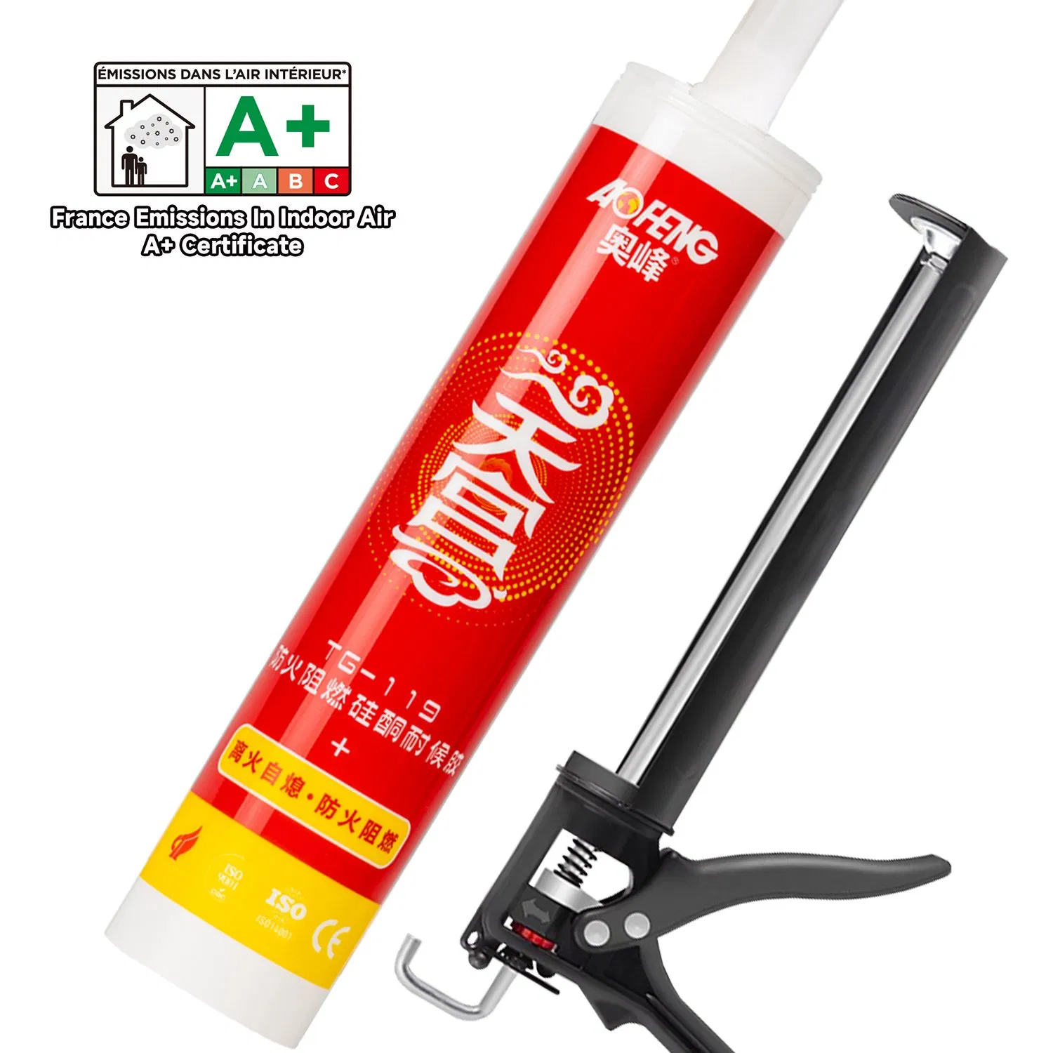 Fireproof Silicone Sealant Neutral Weatherproof Fireproof Silicone Sealant Fire Rated Adhesive for Sealing and Bonding
