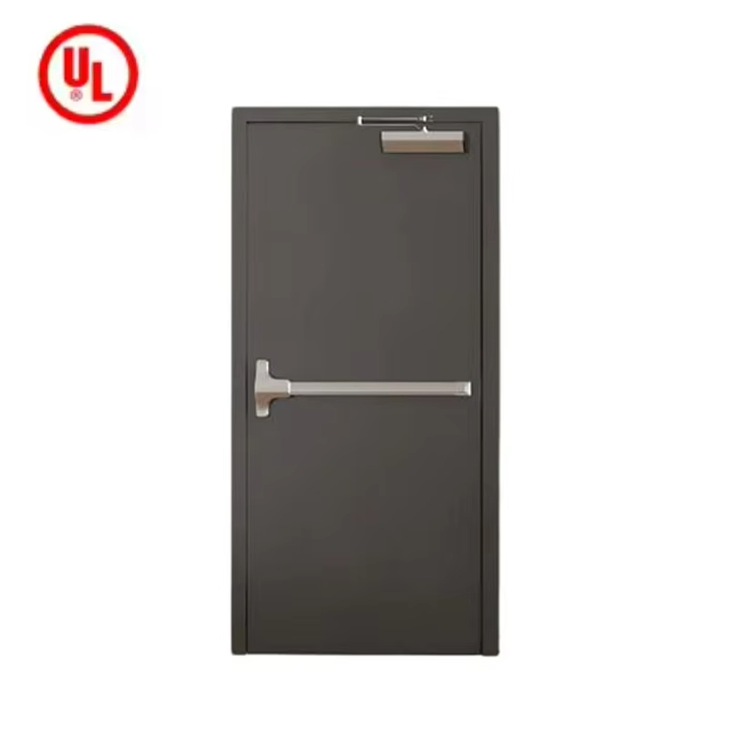 Steel Metal Fireproof Door with Steel Handle