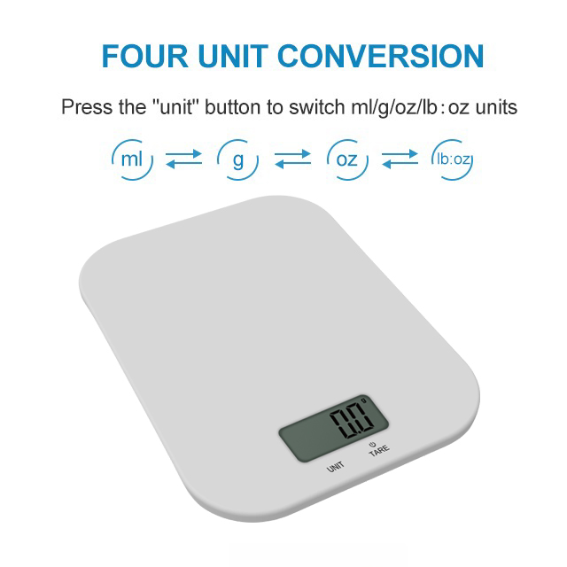 Кухонные весы Hession с LCD дисплеем, 5 кг