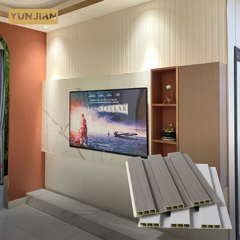 Hot Selling Great Wall Fluted Stone Wall Panel TV Wall Decor Fluted Panels and PVC 204*15 mm