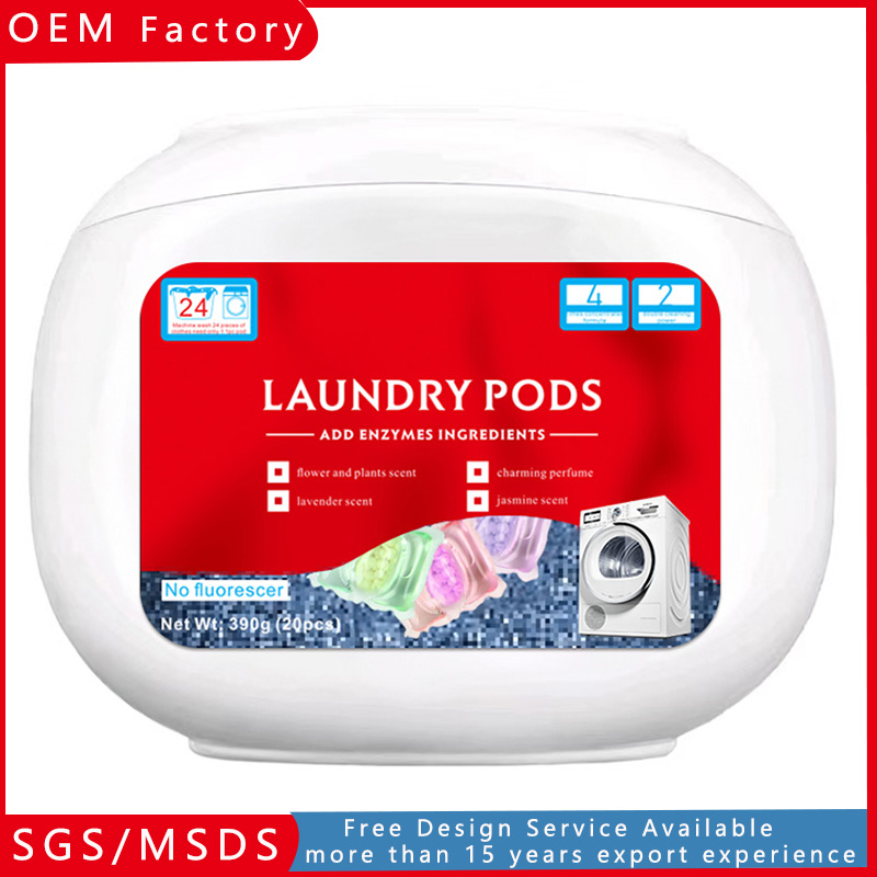 OEM Super Concentrated 2 in 1 Three in One Easy Remove Clothes Deep Stains Cleaning Ability Strong Fabric Liquid Capsule Detergent Laundry Pods