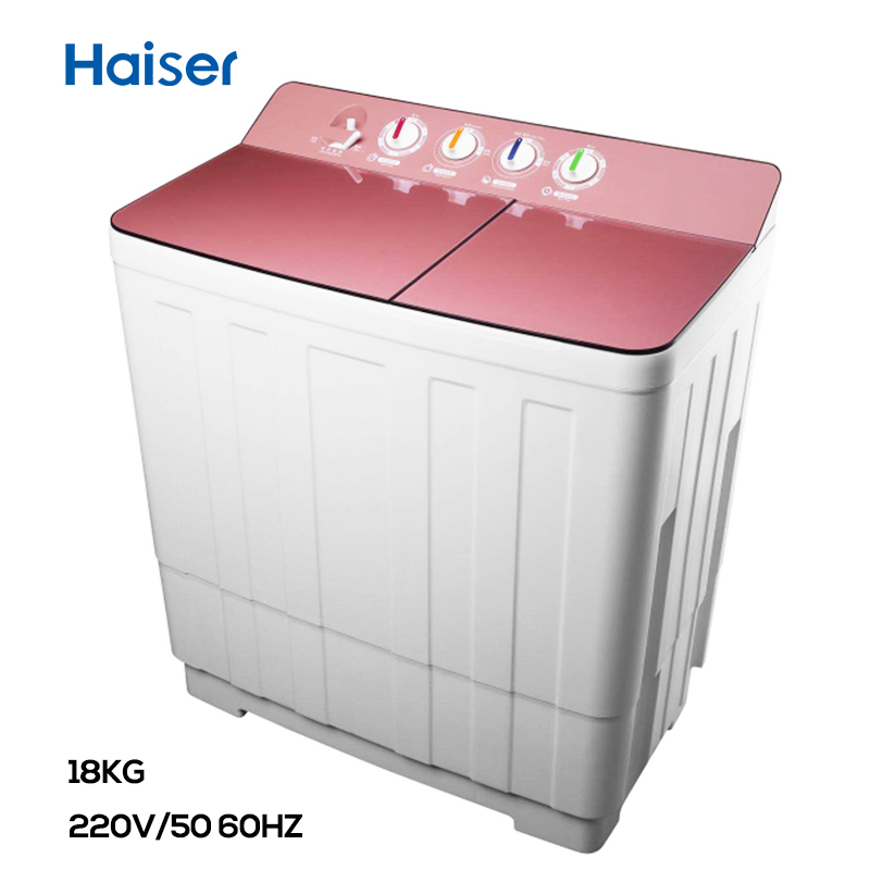 Glass Cover Big Home Washer 18kg Twin Tub Washing Machine