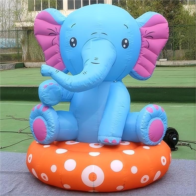 Inflatable Glowing Santa Claus Decoration for Holiday Cheer