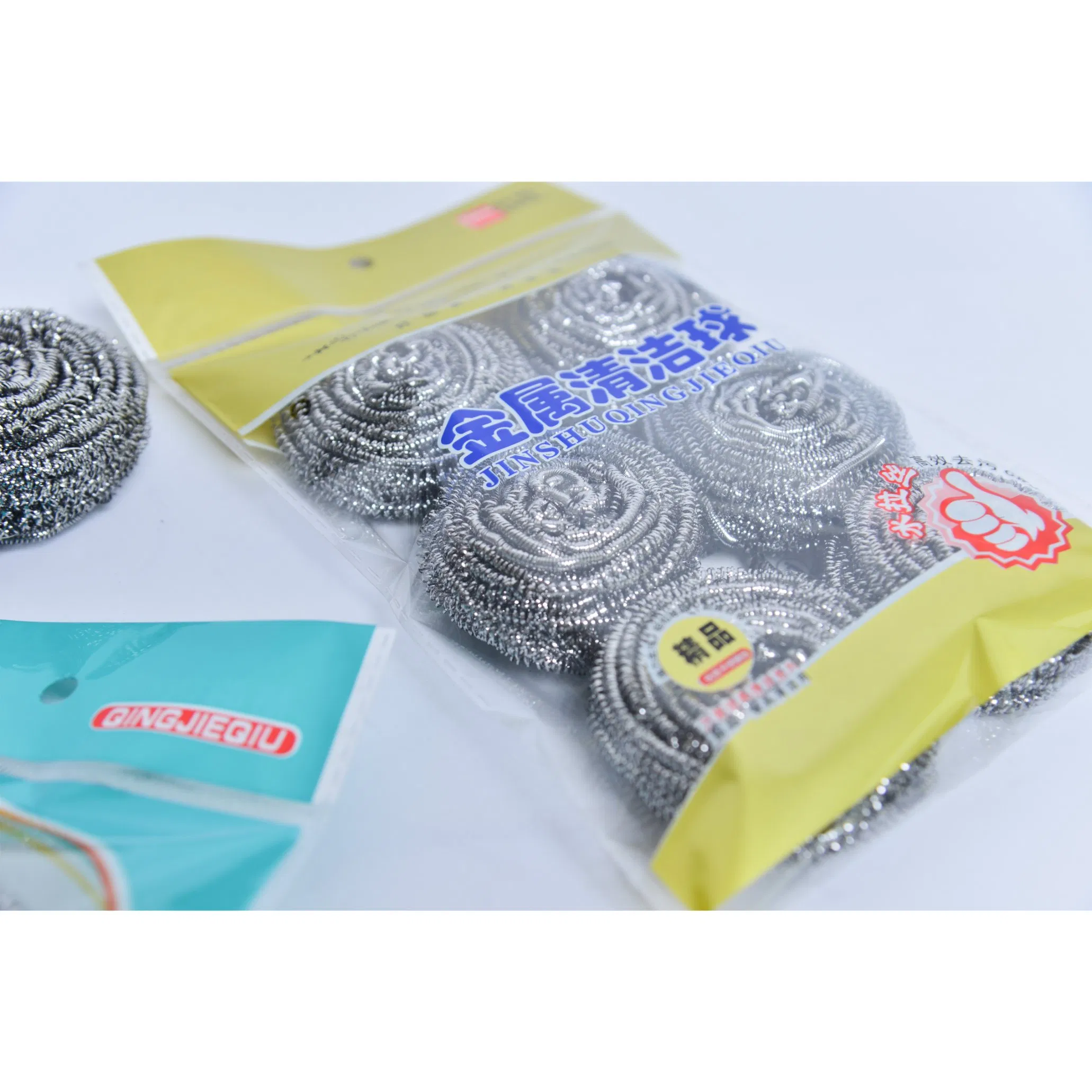 Factory Wholesale 410 Stainless Steel Sponges Scrubbing Cleaner Steel Wool Scrubber