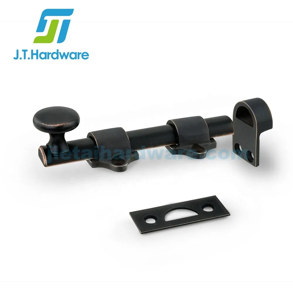 Jthardware Manufacturer Latch Door Hardware Heavy Duty Solid Brass Slide Surface Bolt Dutch Door Bolt