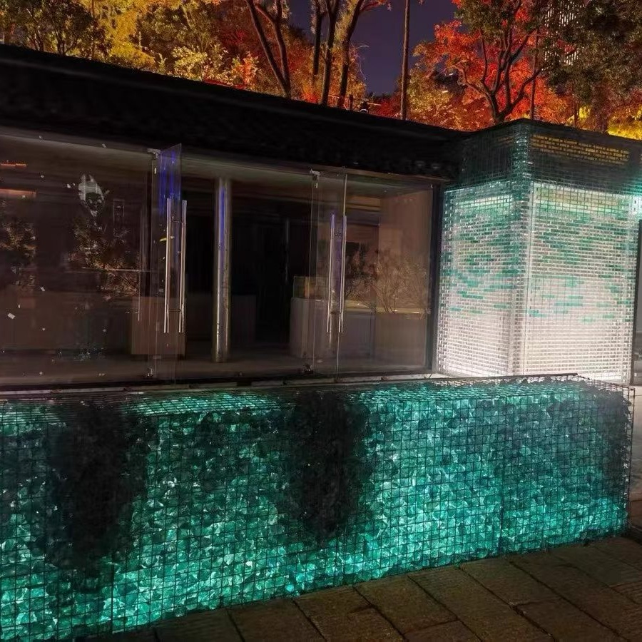 2026 Garden Landscape Crushed Glass Rocks for Gabion Decorative Glass