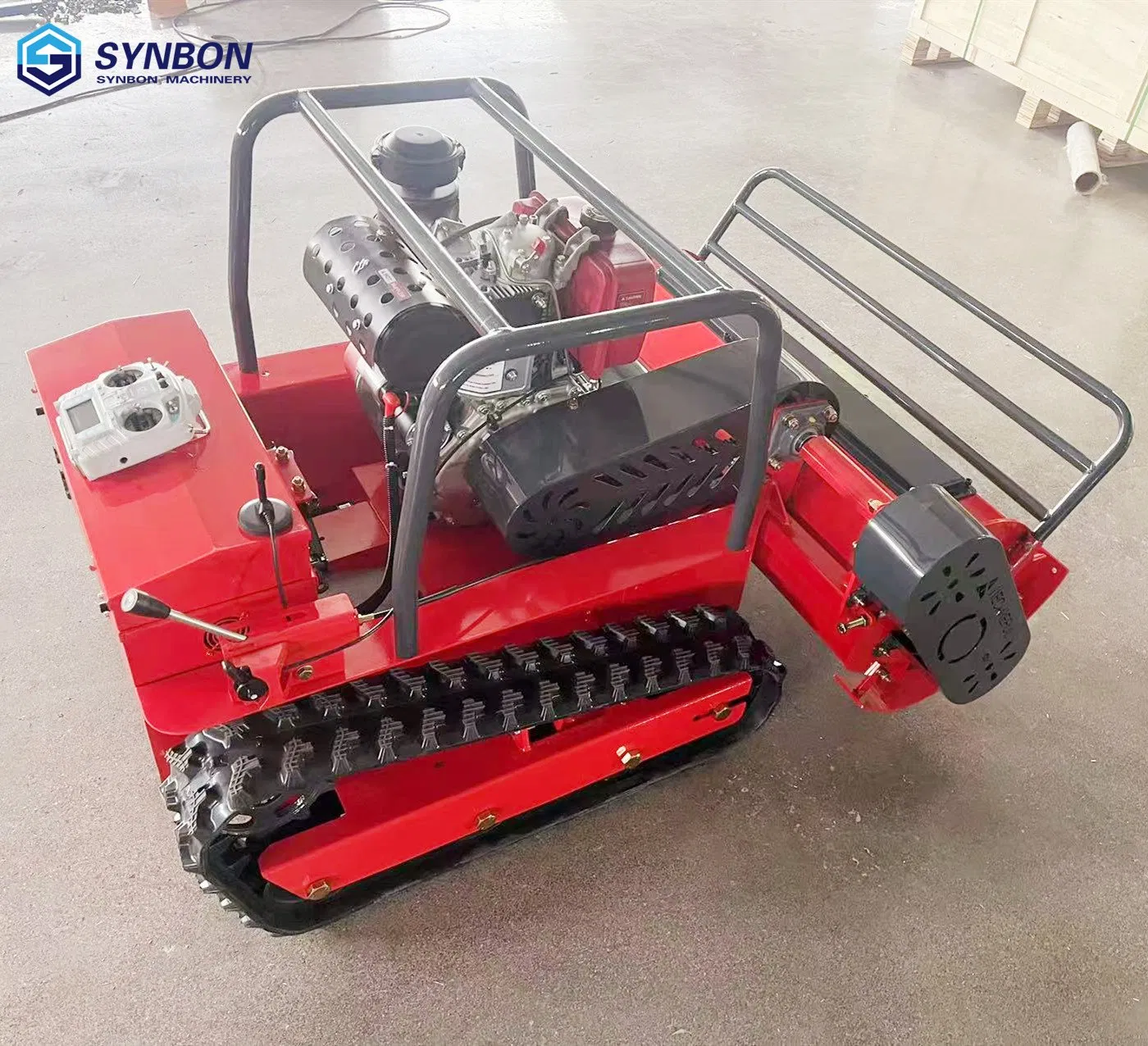 Газонокосилка-робот Synbon 100см, бензиновая, с дистанционным управлением