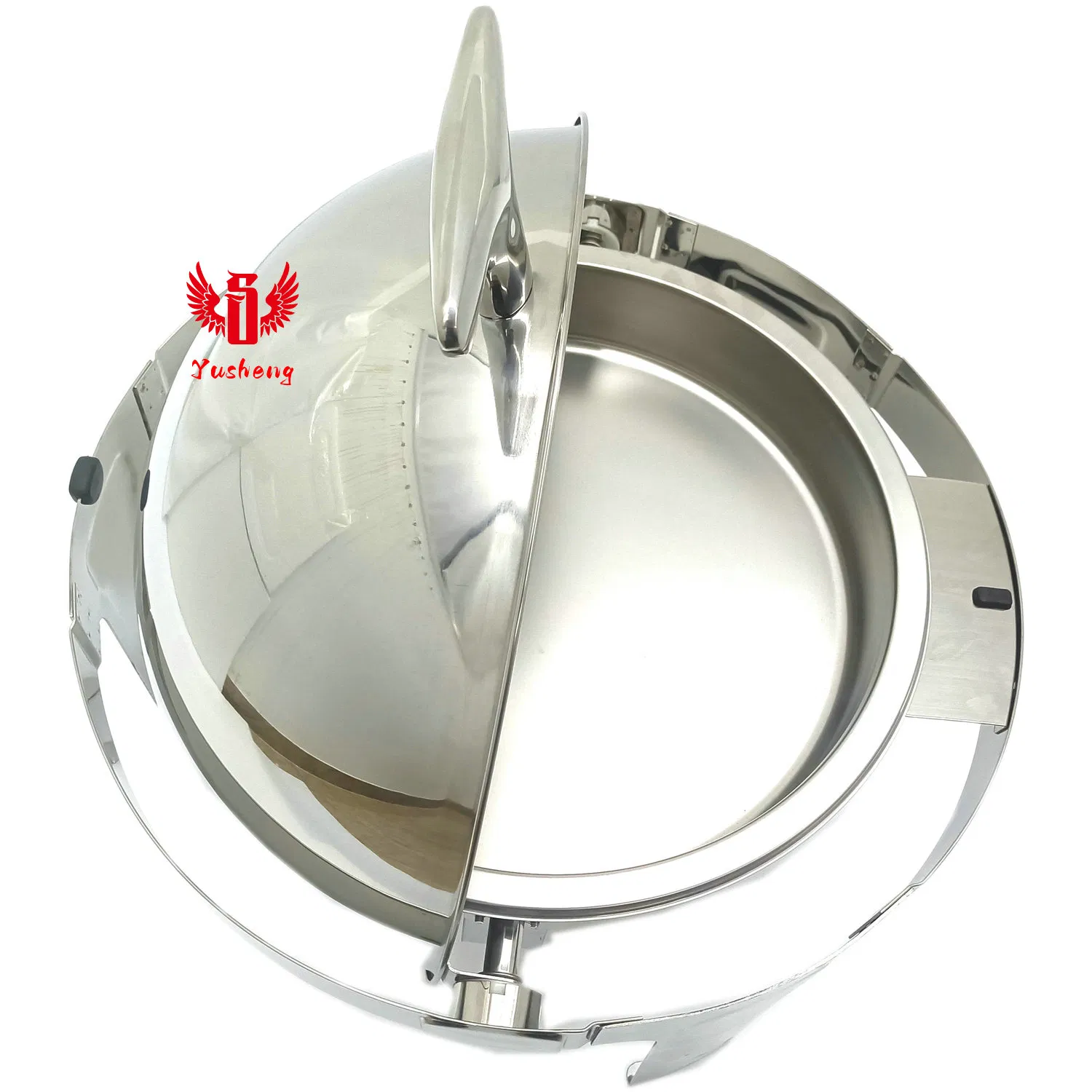 Factory Directly Offer Stainless Steel Round Buffet Dish Full Silver Color Chafing Dish