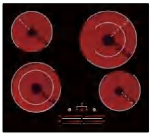 cETL Cerificed High Power 4&5 Burners Ceramic Hob Stove Highlight Hob