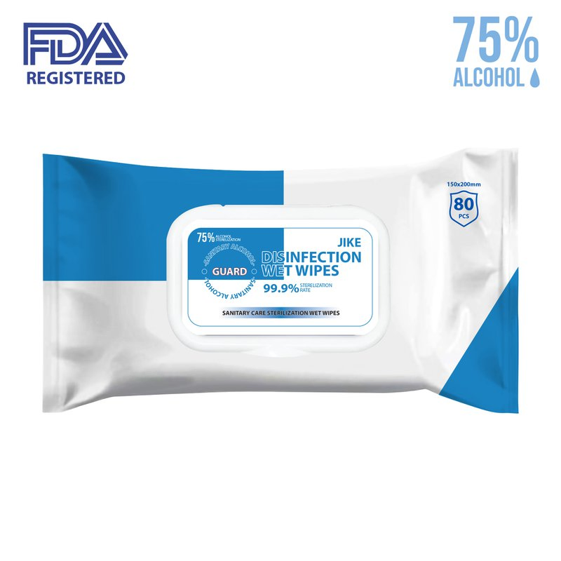 Disinfection 75% Alcohol Wet Wipes Alcohol Disinfectant Wipes - Individually Packaged
