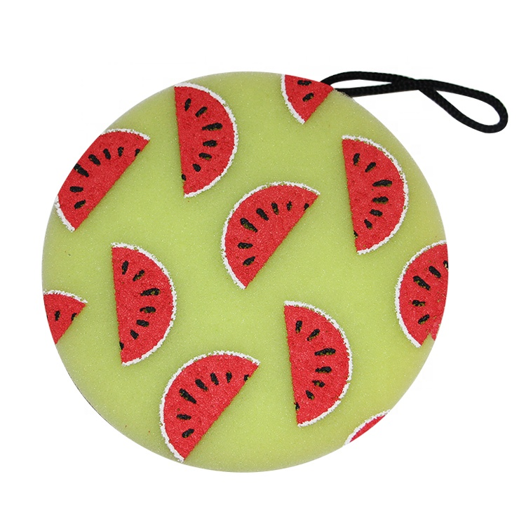 Customized Print Bath Sponge for Women, Men, Kids, Sponge Loofah Body Scrubber Shower Sponge for Body Wash Bathroom,