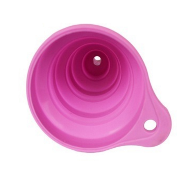 Factory Custom 100% Food Grade Foldable Silicone Kitchen Funnel Strainer Rubber