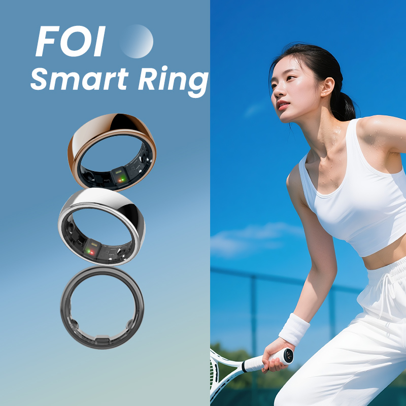 2024 Dropshipping Wireless Custom ECG Blood Glucose Monitor Health Smart Tasbih Ring Women with SIM Card for Android & Ios