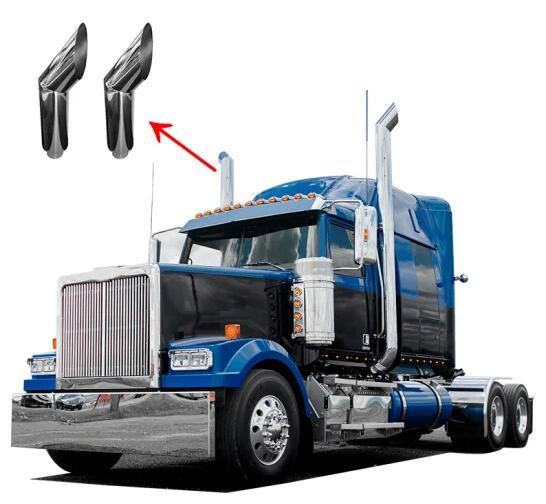 Полированная нержавеющая выхлопная труба 4 дюйма для Freightliner Cascadia