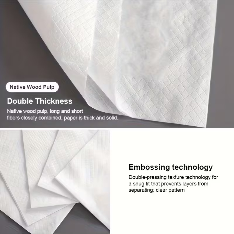 22/23/27/30cm Cocktail Napkins Wood Pulp Material Napkin for Hotels KTV Home Use