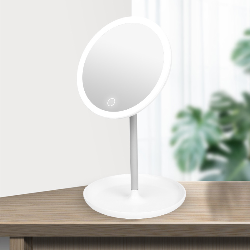 Greenfrom 5X Magnifying Vanity Mirror LED Lights 3 Lighting Modes Dimmable 90 Degree Rotation Touch Screen Gmx1609