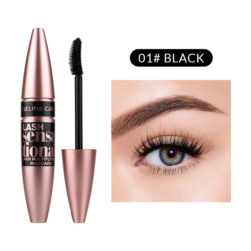 Seline Girl 9.5ml Eye Cosmetic Silk Fiber Brush Mascara